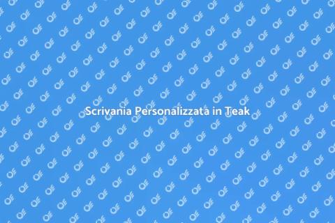 Scrivania su Misura in Teak