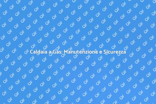 Sicurezza e Manutenzione Caldaia a Gas