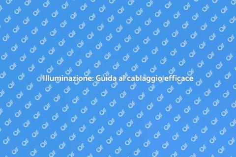 Cablaggio impianto illuminazione casa