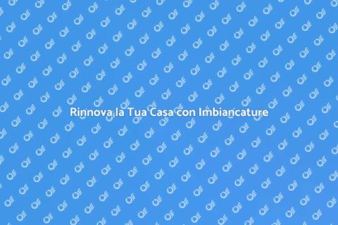 Imbiancature d'Interni: Rinnova Casa
