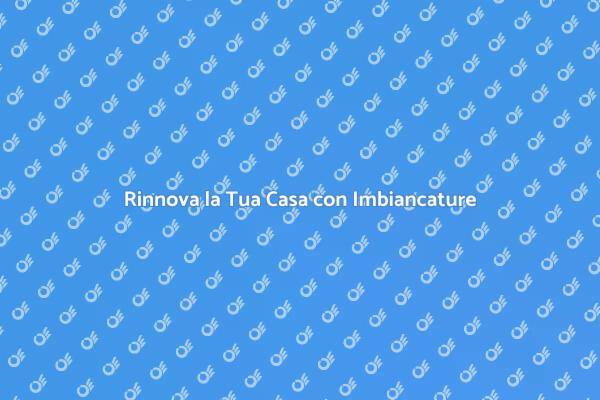 Imbiancature: Rinnova e Decora