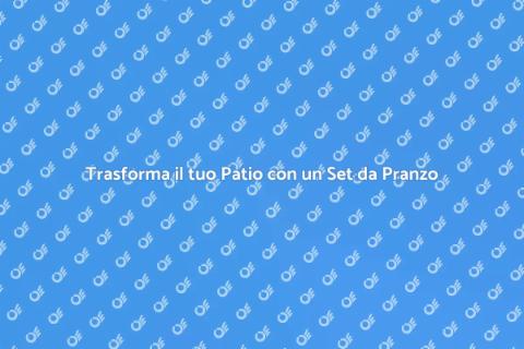 Set da Pranzo per Patio Elegante