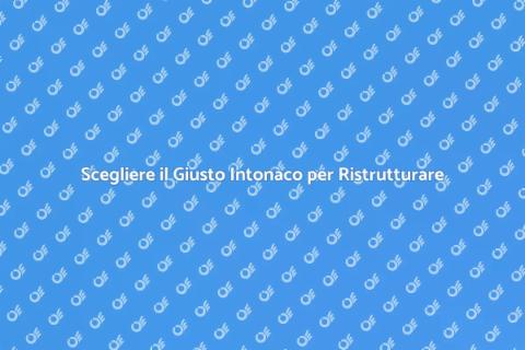 Materiale per Intonaco: Guida Completa