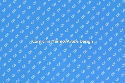 Lavorazione Marmo per Cornici Eleganti
