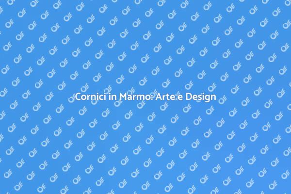 Lavorazione del Marmo: Cornici Uniche
