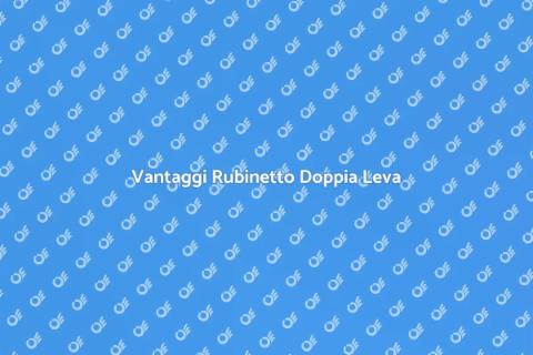 Installazione Rubinetto Doppia Leva