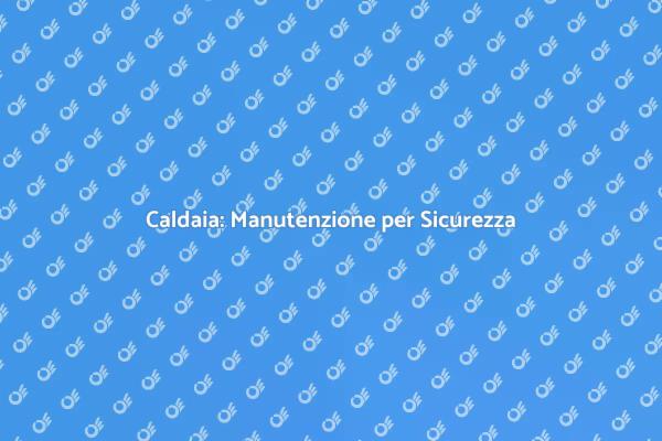 Manutenzione Caldaia: Sicurezza e Efficienza