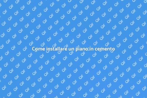 Piano di lavoro in cemento: guida