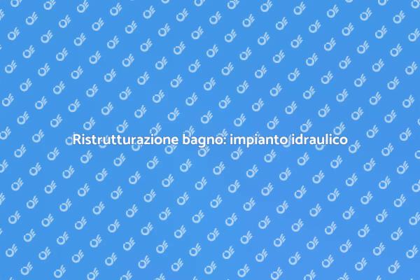 Come installare un impianto idraulico?