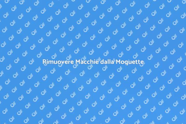 Pulizia Efficace della Moquette