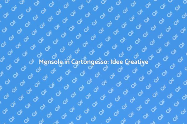 Ristrutturare con Mensole in Cartongesso
