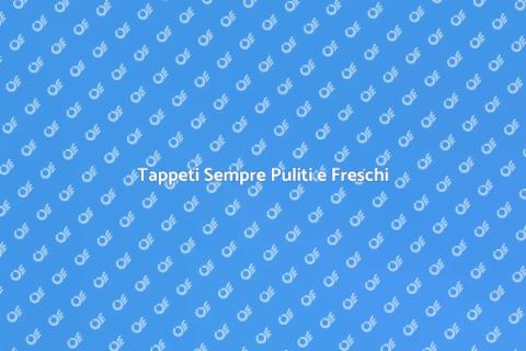 Pulizia e Sanificazione Tappeti