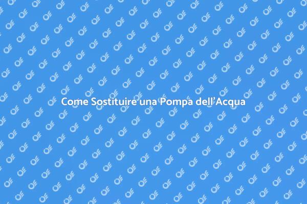 Sostituzione della Pompa dell'Acqua