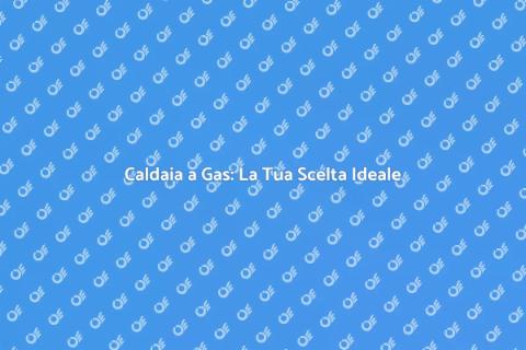 Caldaia a Gas: Comfort per la Tua Casa