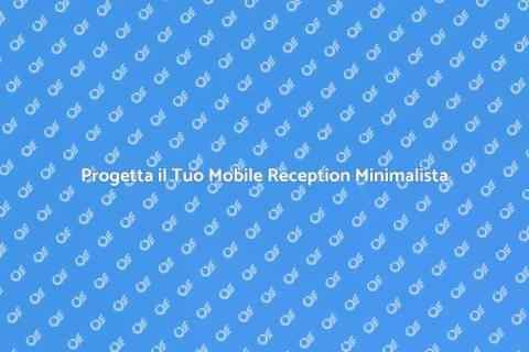 Mobile Reception Minimalista su Misura