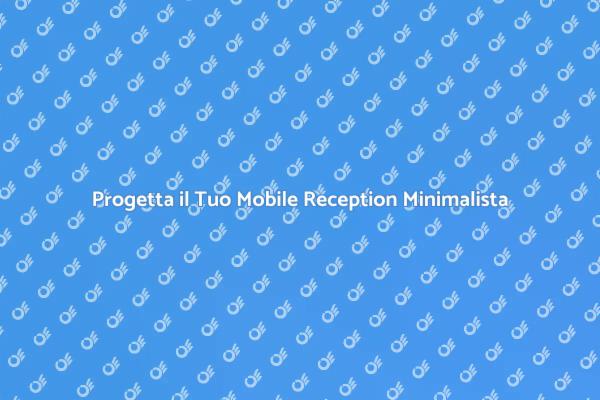 Minimalismo: Il Tuo Mobile Reception Ideale