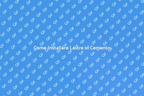 Lastra Interna in Cemento: Guida Pratica