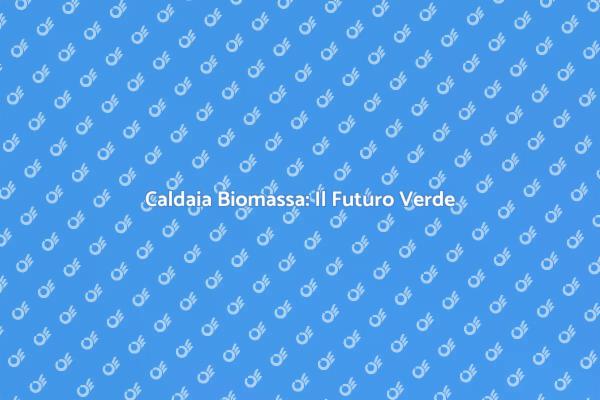 Sostenibilità con Caldaia a Biomassa