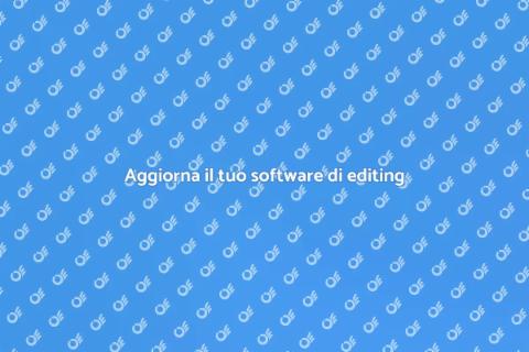 Upgrade software di editing efficace