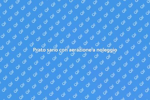 Aerare il prato con noleggio attrezzi
