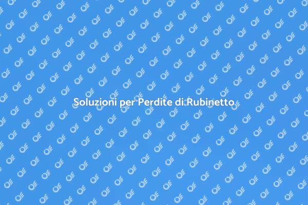 Risolvi la Perdita del Tuo Rubinetto