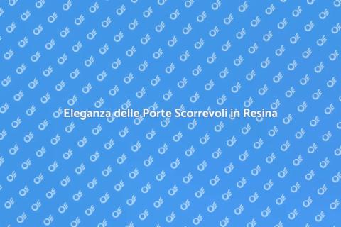 Porta Scorrevole in Finiture Resina