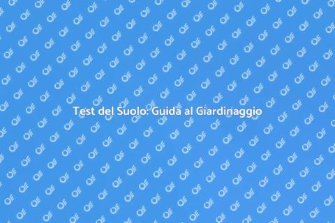 Test del Suolo: Potenzia il Tuo Giardino