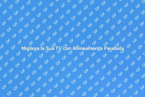Allineamento Parabola Professionale