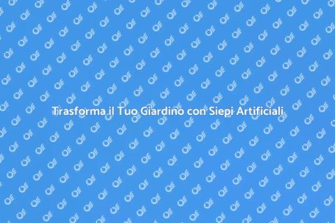 Siepe Artificiale per Spazi Esterni