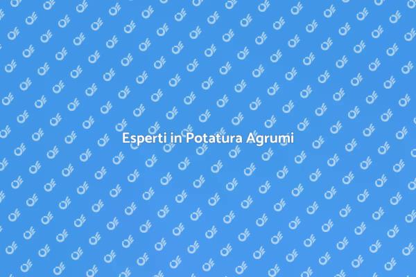 Potatura Agrumi: Consulenza Specializzata