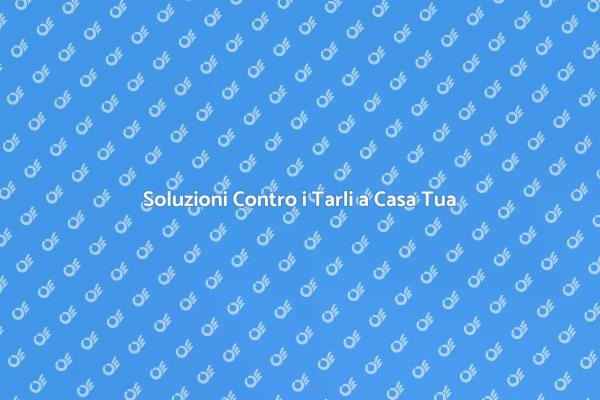 Proteggi la tua Casa dai Tarli