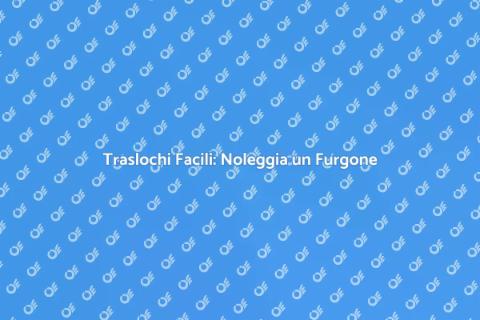 Noleggio Furgone con Portapacchi