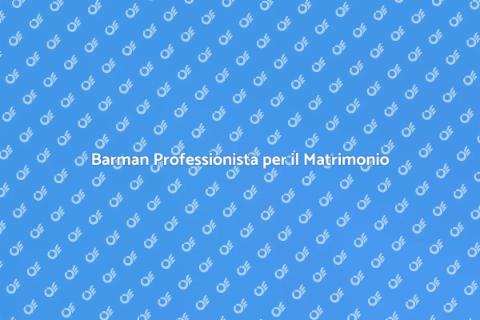 Assumere un Barman per il Matrimonio