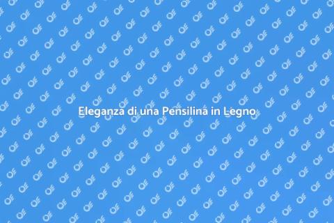 Pensilina in Legno Stile Industriale