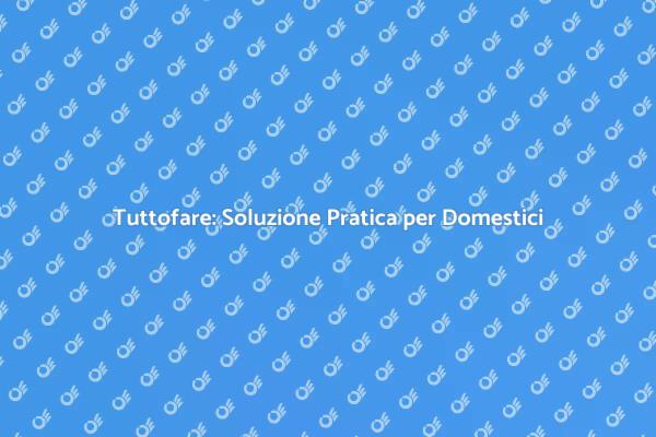Il Tuttofare: La Chiave per Casa Perfetta