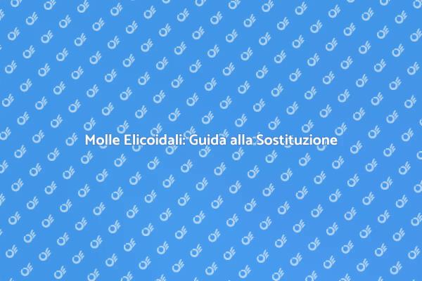 Sostituzione delle Molle Elicoidali