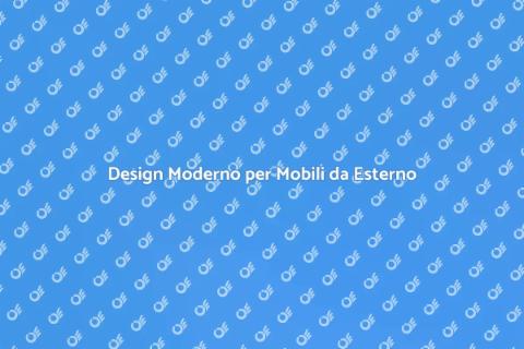 Mobili da Esterno per Hotel Moderni