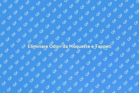 Rimuovere Odori da Moquette e Tappeti