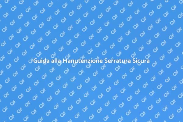 Manutenzione Efficiente Serratura Cilindro