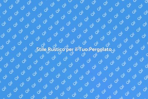 Decorare un Pergolato in Legno