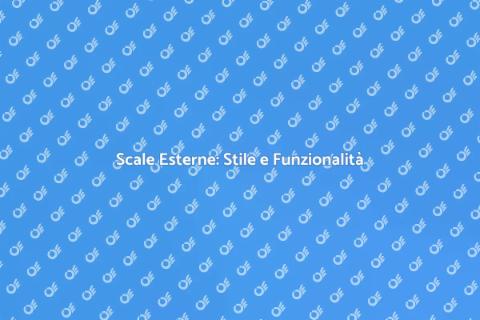Scale Esterne con Design Minimalista