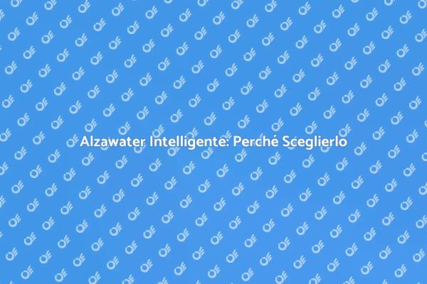 Innovazione: Scegli Alzawater Motorizzato
