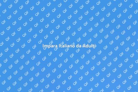 Corso di Italiano per Adulti