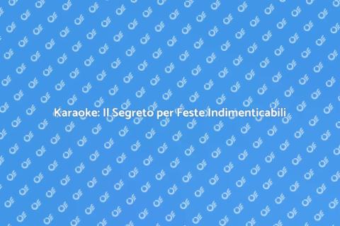 Affittare Karaoke per Feste Private