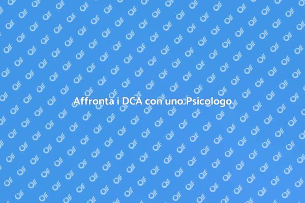 Guarire dai DCA con un Professionista