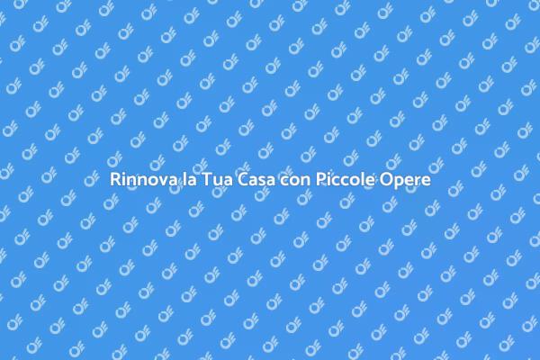 Ristrutturazioni d'Interno a Basso Costo