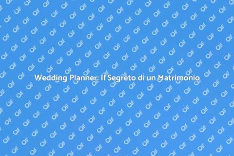 Consulenza Wedding Planner per Matrimonio