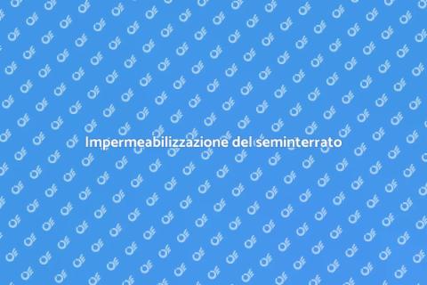 Rendi impermeabile il seminterrato