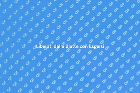 Servizio Antiblattario Personalizzato
