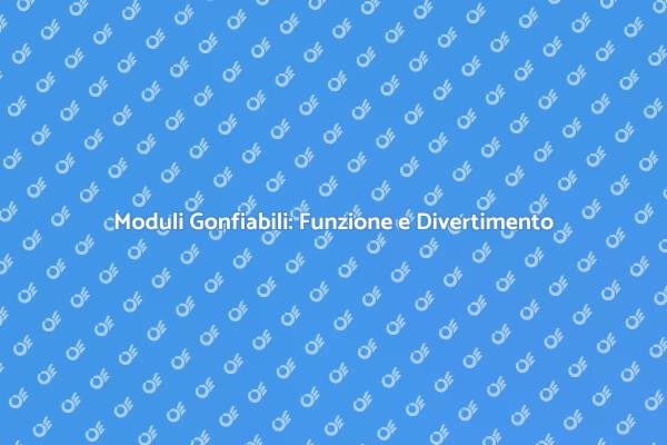 Moduli Gonfiabili per Eventi Aziendali